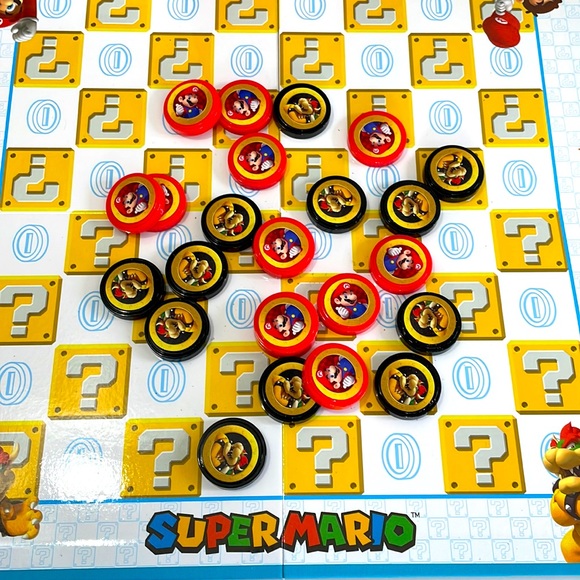 Super Mario Checkers Board Game Nintendo Complete! Like NEW - Picture 2 of 9